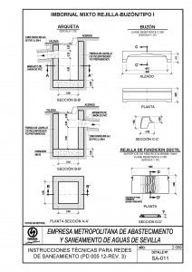 Imbornal mixto rejilla-buzon tipo I